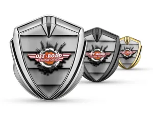 Emblem Silicon Badge Racing Look Glossy Finish